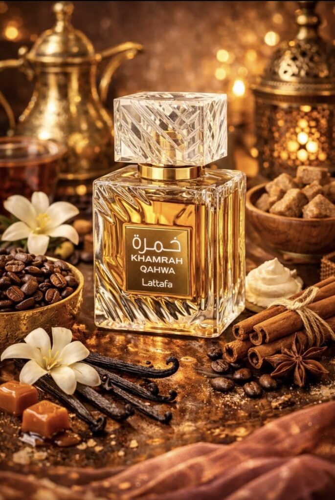 Lattafa Khamrah Qahwa ✨ Warm Vanilla Spiced Coffee Luxury Perfume Aesthetic 685x1024